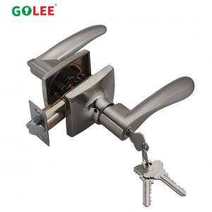 SQUARE ROSE DOOR LEVER HANDLE LOCK WITH LATCH